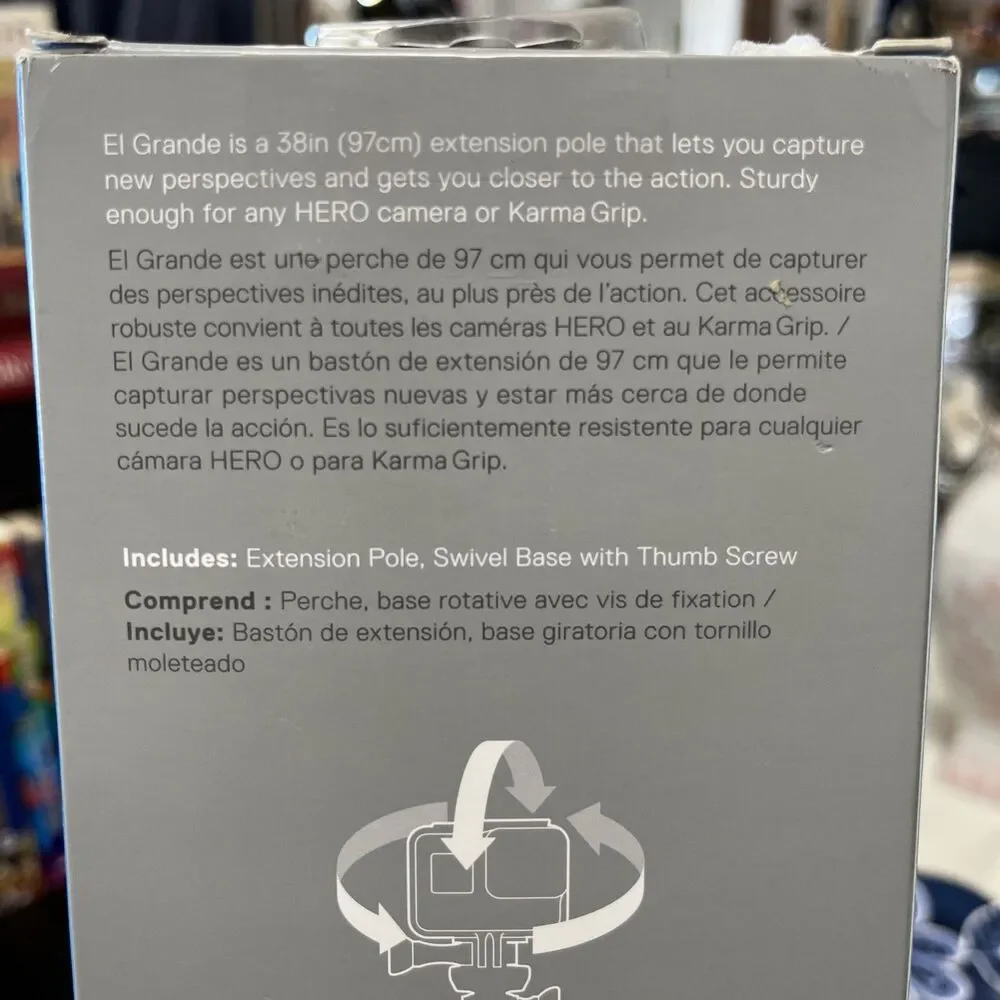 GoPro El Grande Extension Pole Mfr#AGXTS-001 Brand-New